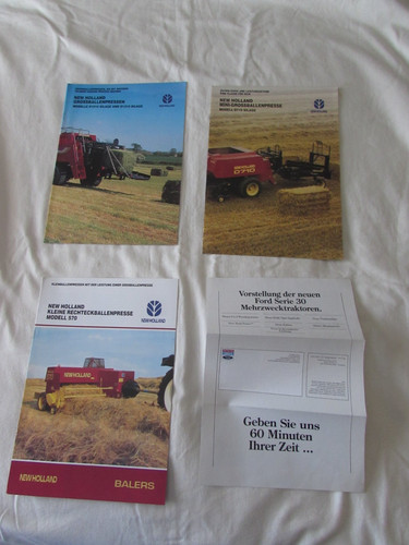 New holland baler - baler, brochures
