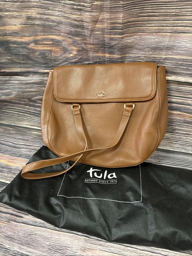 Tula brown leather shoulder - leather,
