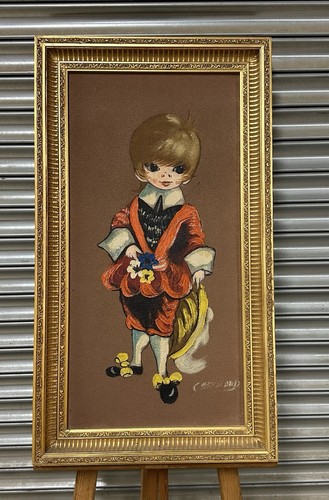 Big eyes boy - retro, original