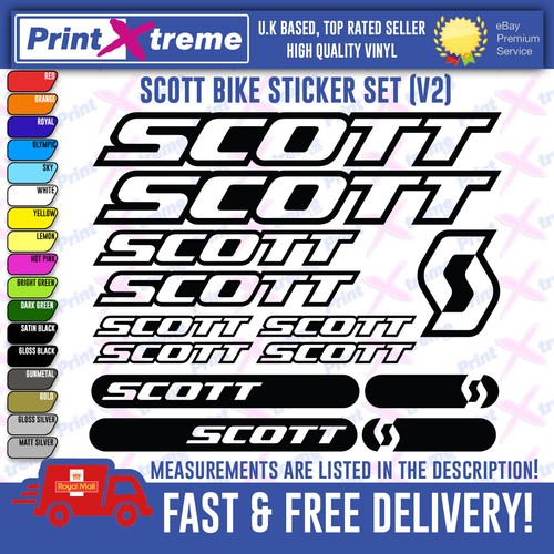 Scott bike decal stickers - scott,