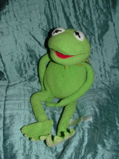 DISNEY STORE THE MUPPETS / MUPPET KERMIT THE FROG 16" PLUSH SOFT TOY