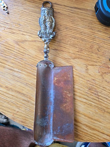 Vintage owl handle copper - handle,