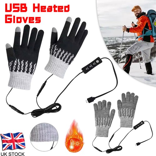 Usb heated gloves - usb, men
