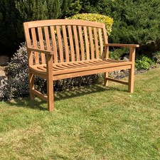 Teak garden bench - garden, zaire