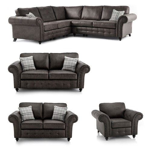 Oakland charcoal grey large - grey,