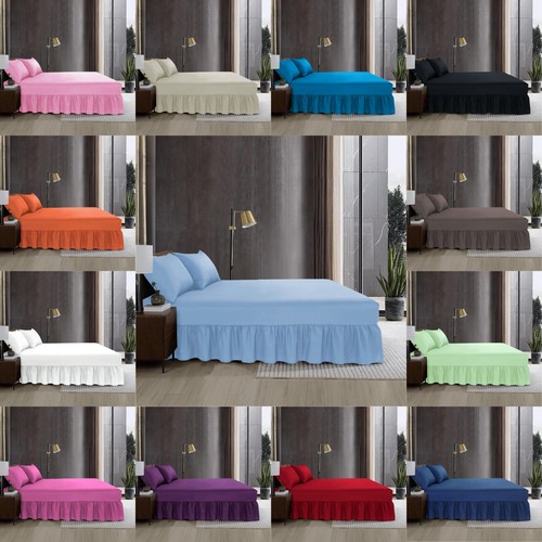 Percale fitted valance - valance, sheet
