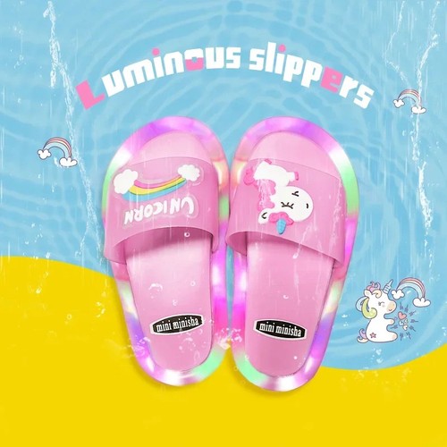 Kids light unicorn slippers - kids, light-up