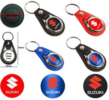 SUZUKI, Leather Look Key Ring