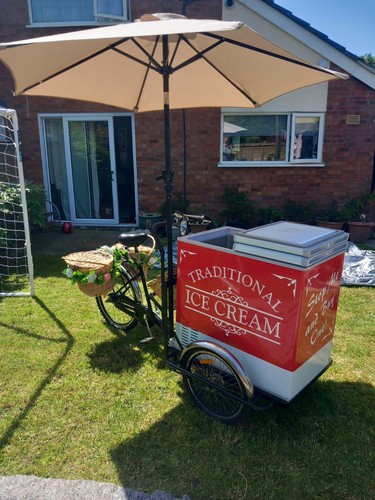 Traditional ice cream bike - , for