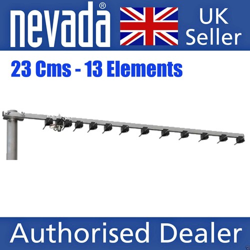 Dual 1296mhz 23cms element - dual, 13-element