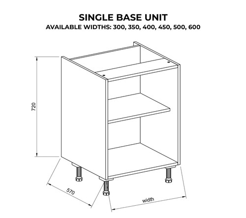 Oak mfc flat pack kitchen - oak,