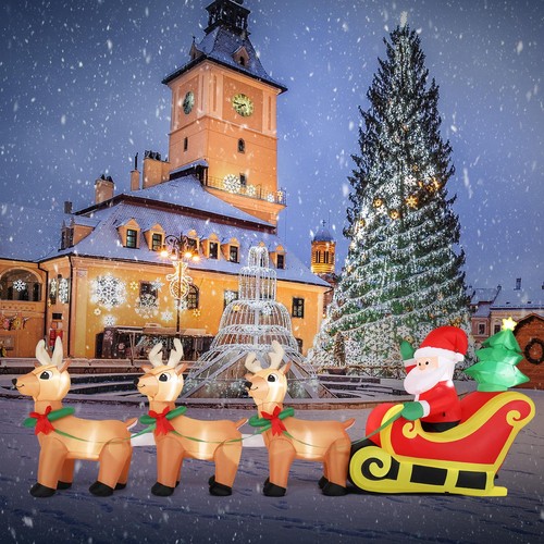 Christmas inflatable santa - inflatable, &