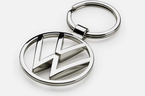 Metal keyring pendant - vw,