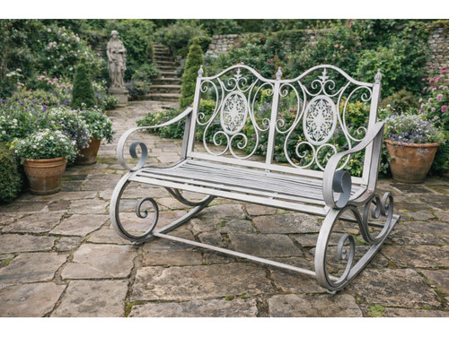 Grey garden rocking bench - grey,