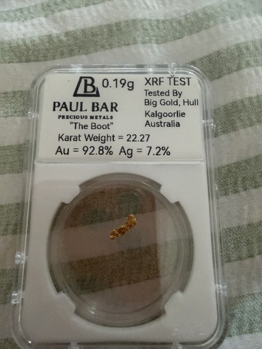 Gold nugget 19g - gold, 0.19g