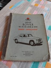 Rover P4 60 75 90 105R 105S 1954-1959 Factory Owners Parts Catalogue FREE POST