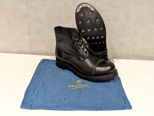 John land black leather - john,