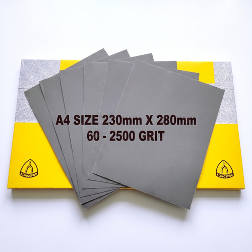 Wet and dry sandpaper - and,
