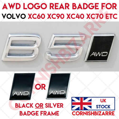 Awd black rear boot badge - rear,