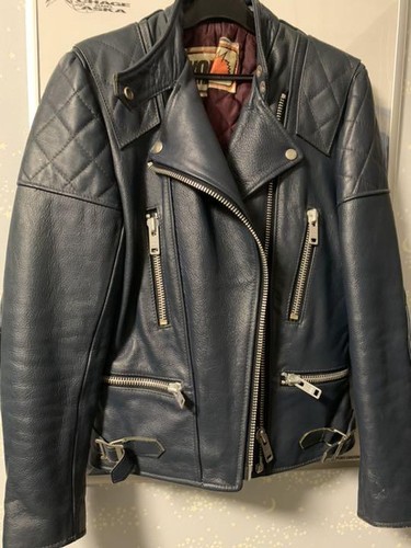 Wolf leather riders jacket - leather,