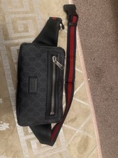 GG Mens Supreme Black Belt Bag