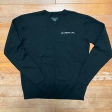 Caterham F1 Team Staff Sweater Embroidered Logo Size L Team Issued Used
