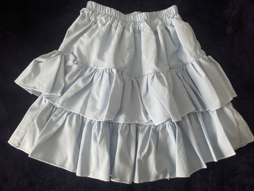 Cute kawaii light blue ruffle - cute,
