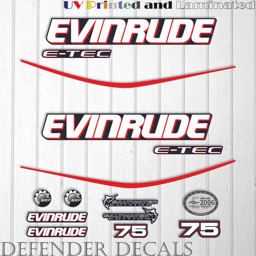 Evinrude 75hp tec outboard - 75hp,