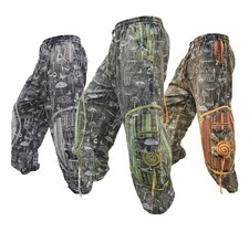 Mens Cotton Mushroom Print Chakra Embroidery Baggy Hippy Trouser Harem Pants