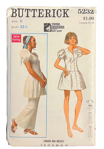 Vintage 1969 butterick - butterick, 5232