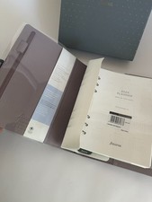 Filofax Norfolk Organizer A5 Size Lavender Full-Grain Leather