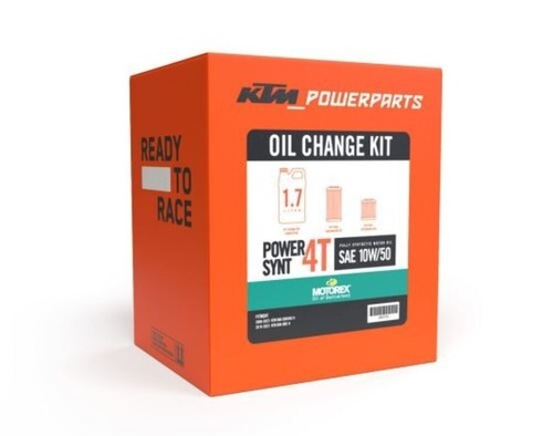 New ktm oil change kit - change,