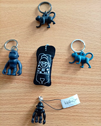 Kipling monkey keyring - monkey,