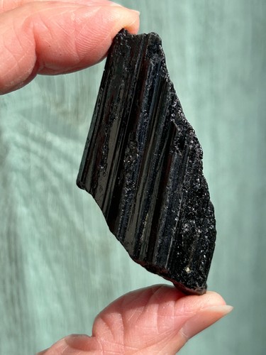 Raw black tourmaline - tourmaline, (3)