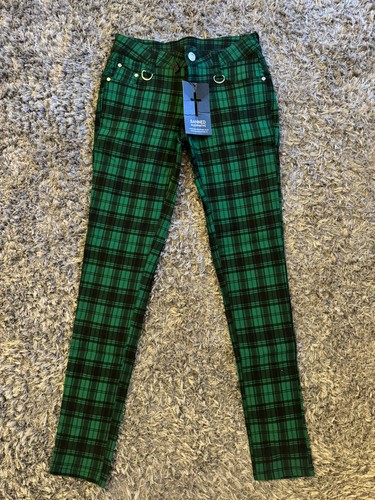 Women plaid check punk - plaid,