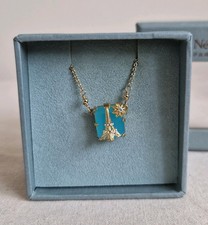 Les Nereides Gold Tone Paris My Love Necklace