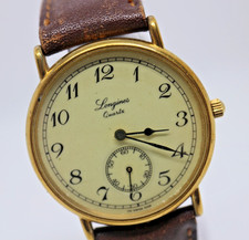 [EXC+5] Longines Charleston Small Seconds 32mm Gold Dial Men's Quartz Watch