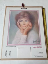 'JUSTINE'  LOUIS SHABNER  ART PRINT  CALENDER MISS FELCO 1980