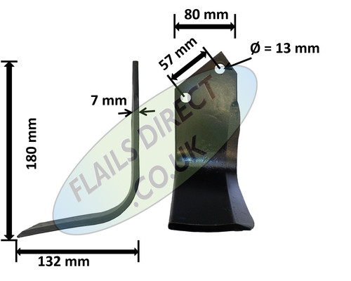 Rotavator blades suit - to,