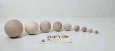 Natural Plain Wooden Craft Balls Beads WITH NO HOLE. SIZE from 6mm -55mm DIY