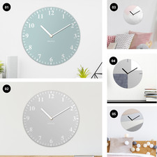 30CM Large Wall Clock Bedroom Indoor Home Big Round Open Face Time Modern Style