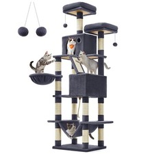 Cat Tree Cat Condo 206 cm Large Cat Tower 13 Scratching Posts 1 Scratching Ramp
