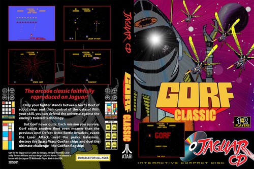 Atari jaguar game gorf - atari, cd
