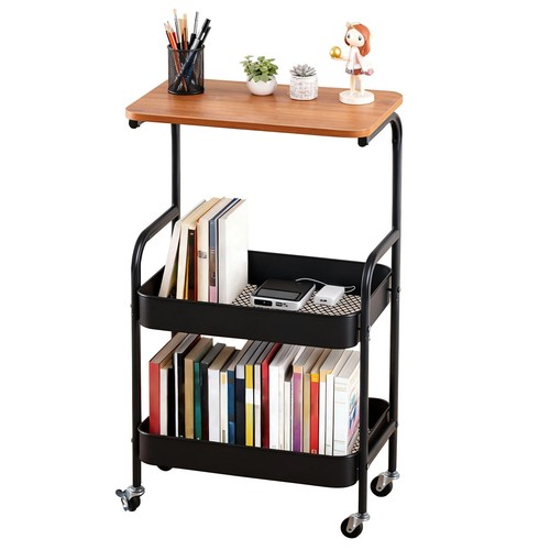 Mobile storage cart - side, table
