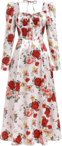Cocktail party satin midi - satin,