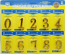 0-9 Self Adhesive 3D House