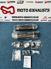 Triumph Speed Triple R / S Full Carbon Leo vince Exhaust Silencers 2016 - 2019