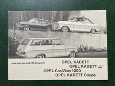 Old brochure, Opel Kadett