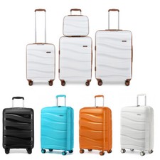 Kono 14/20/24/28Inch Hard Shell PP Suitcase Set Cabin Hand Luggage Travel Case