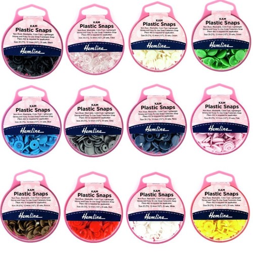 Hemline kam snaps 12 4mm - snaps, 12.4mm